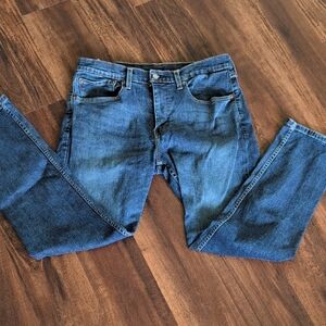Levi's Blue Straight Jeans Classic Denim 502